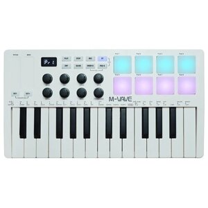 MIDI-клавиатура M-VAVE SMK-25 (25 клавиш) белая