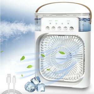 Мини-кондиционер, Портативный вентилятор с водяным охлаждением и ночной подсветкой