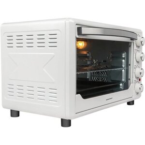 Мини-печь NORDFROST RC 350 W , электрическая настольная духовка, 1600 Вт, 35л, конвекция, гриль, таймер до 120 минут, 3 режима нагрева, белый
