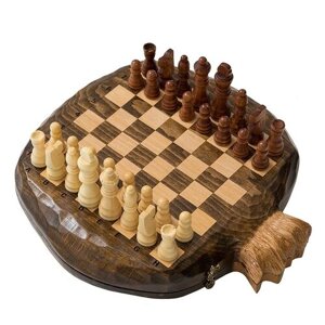Mirzoyan Шахматы резные Гранат am017 коричневый игровая доска в комплекте