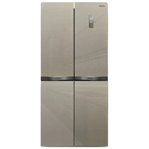 Многокамерный холодильник Ginzzu NFI-4414 золотистое стекло
