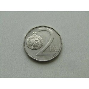 Монета. Чехия. 2 кроны 1995.
