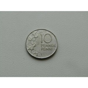 Монета. Финляндия. 10 пенни 2000