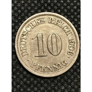 Монета Германия 10 пфеннигов 1906 год 2-2
