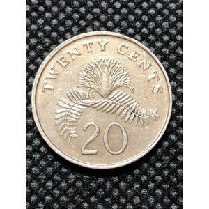 Монета Сингапур 20 центов 1990 год 5-5