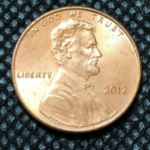 Монета США 1 цент 2012 год #5-2