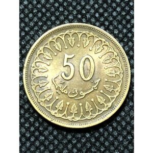 Монета Тунис 50 Миллим 1960 год. 4-10