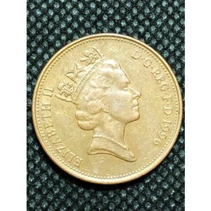 Монета Великобритания 2 новых пенса 1996 год №3-4