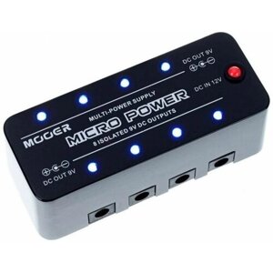 Mooer Micro Power гитарный эффект разветвитель питания на 8 эффектов 9В