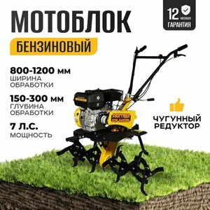 Мотоблок садовый/ Культиватор бензиновый Partner for Garden EXPERT-70/3P (7 л. с,3 вперед / 1 назад, чугунный редуктор)