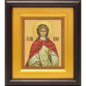 Мученица Агния (Анна) Римская, дева, икона в широком киоте 16,5*18,5 см