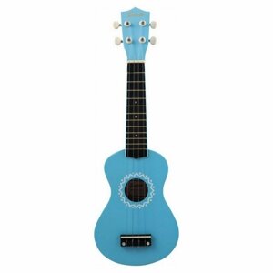 Музыкальный инструмент TERRIS Гитара гавайская Укулеле сопрано JUS-11 BL голубая DNT-66327