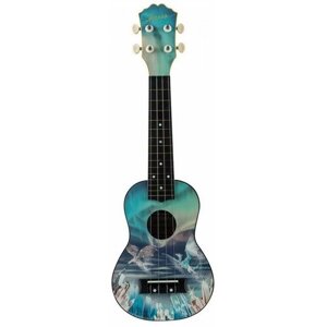 Музыкальный инструмент TERRIS Гитара гавайская Укулеле сопрано PLUS-70 DRAGON 17х5,2. см