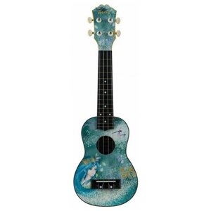 Музыкальный инструмент TERRIS Гитара гавайская Укулеле сопрано PLUS-70 DRIADA 55*17*5,2. см DNT-63695