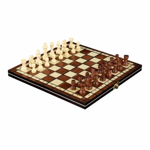 Набор 3 в 1 (шашки, шахматы, нарды) W7723C, 34см, дерево