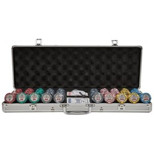 Набор для покера для покера Partida Black Crown, 500 фишек