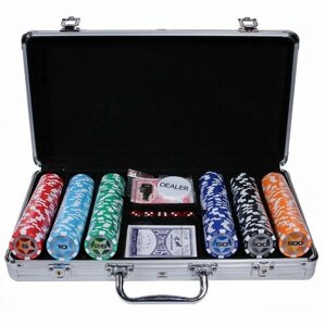 Набор для покера Star 300 фишек в кейсе silver