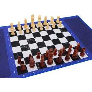 Набор Фабрика Игр Шахматные фигуры деревянные 7,6 см с неопреновым полем