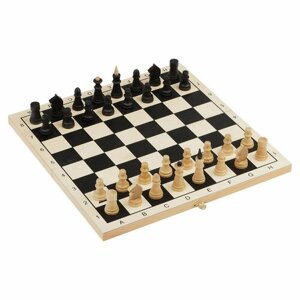 Набор игр ТРИ совы 3в1 «Нарды, шашки, шахматы», обиходные, деревянные с деревянной доской 4040см