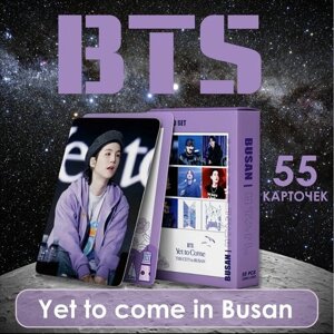 Набор коллекционных карточек BTS альбом Yet to come in Busan, кпоп карты, 55 шт.