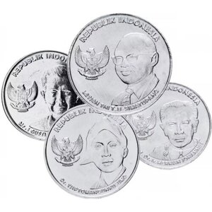 Набор монет Индонезии 2016г, состояние AU-UNC, без обращения (из банковского мешка)
