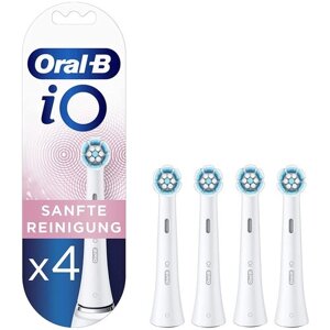 Набор насадок Oral-B iO Gentle Care для ирригатора и электрической щетки, белый, 4 шт.