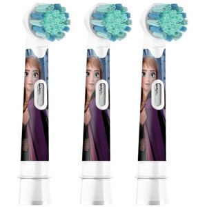 Набор насадок Oral-B Kids Frozen для ирригатора и электрической щетки, синий, 3 шт.