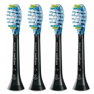 Набор насадок Philips Sonicare HX9044/33, HX9044/17 для ирригатора и звуковой щетки, черный, 4 шт.