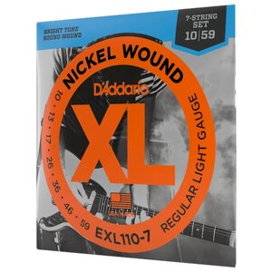 Набор струн D'Addario EXL110-7, 1 уп.