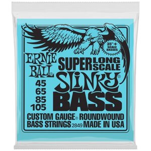 Набор струн Ernie Ball 2849 Super Long Scale Slinky, 1 уп.