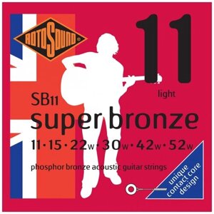 Набор струн rotosound SUPER bronze SB11, 1 уп.