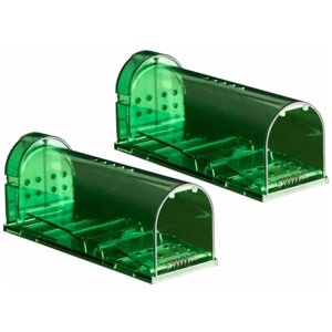 Набор живоловок-мышеловок, зеленый ABS-пластик REXANT 71-0101