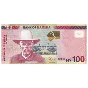 Намибия 100 долларов 2018 г Ориксы (Сернобыки) UNC