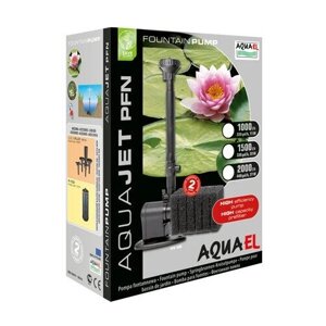 Насос фонтанный AQUAEL AQUAJET PFN 2000 с губкой (2000 л/ч, 27 Вт, h = 1.9 м) с регулятором производительности