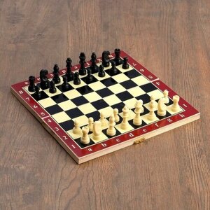 Настольная игра 3 в 1 "Карнал"нарды, шахматы, шашки, фигуры пластик, доска 29 х 29 см