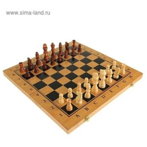 Настольная игра 3 в 1 "Король"нарды, шахматы, шашки, 39 х 39 см