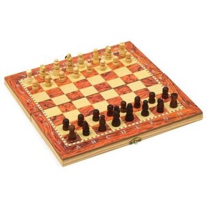 Настольная игра 3 в 1 "Монтел"нарды, шашки, шахматы, 24 х 24 см