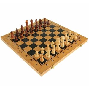 Настольная игра 3 в 1: нарды, шахматы, шашки, 39 х 39 см