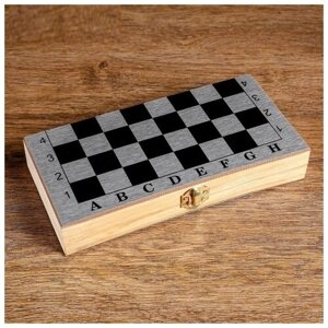 Настольная игра 3 в 1 "Шелест"нарды, шахматы, шашки, доска 24х24 см (1 шт.)