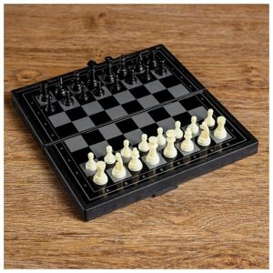 Настольная игра 3 в 1 "Зов"нарды, шахматы, шашки, магнитная доска 19 х 19 см 2590527