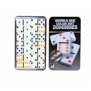 Настольная игра Junfa "Домино", в наборе 28 пластиковых костяшек 11,50х2,50х19 см