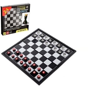 Настольная игра Лас Играс Шашки, шахматы, 2 в 1, на магнитах