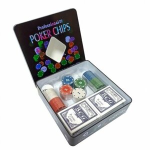 Настольная игра "Покер", 100 фишек, 2 колоды карт