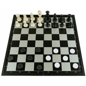 Настольная магнитная игра 3 в 1 "Шахматы, шашки, нарды", 31,5х16х4 см