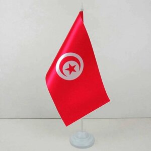 Настольный флажок Туниса 15х22 см