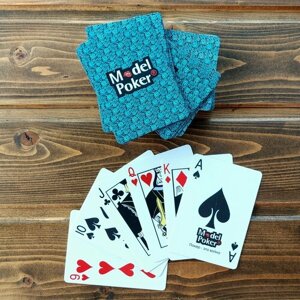 Настоящие пластиковые игральные карты "Model Poker"