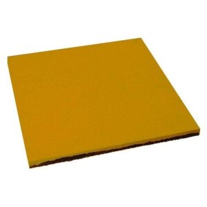 Newmix Резиновая плитка Квадрат 40 мм Ровное основание желтая
