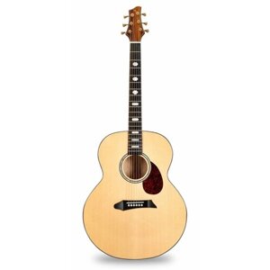 NG JM-800 акустическая гитара, цвет натуральный, чехол в комплекте