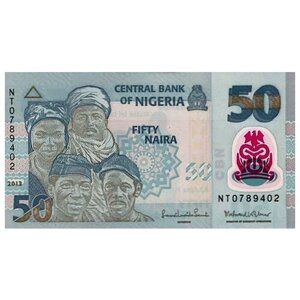 Нигерия 50 найра 2013 г «Этнические группы Нигерии» пластик UNC