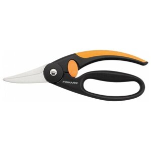 Ножницы универсальные Fiskars P45 черныйоранжевый 1001533